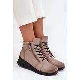 VINCEZA Leather Women's Platform Ankle Boots Insulated | shoptok.hr
