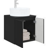  Umivaonik s policom Crna 49,5 x 44,5 x 65 cm Konstruirano drvo | shoptok.hr