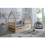 MID.YOU Postelja V Obliki Hiše Kay 80x160, Bor, Masivna | Shoptok.si