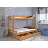ADRK Troslojna postelja BENITO 200x90 z dvema predaloma - BUKEV | Shoptok.si