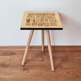Hanah home klub sto Shp153, 35x42x35 cm, Bež | ePonuda.com