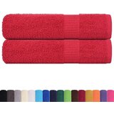 vidaXL Kopalne brisače 2 kos rdeča 100x150 cm 360 g/m² 100% bombaž, (21822722) | Shoptok.si