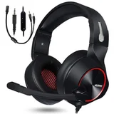 slušalice gaming N11D 3.5mm crno crvene