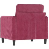  Fotelja crvena boja vina 60 cm baršunasta | shoptok.hr