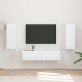  Komplet TV omaric 2 pcs Visok sijaj bela Konstruiran les, (5000132244) | Shoptok.si