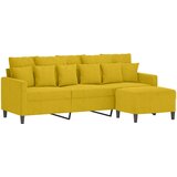  Trosjed s tabureom žuti 180 cm baršunasti | shoptok.hr