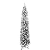  Mršavo božićno stablo 300 LED-ova i set kuglica i snijega zeleni 180 cm | shoptok.hr