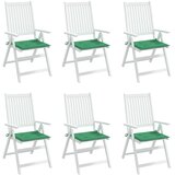  Jastuci za vrtne stolice 6 kom zeleni 50x50x4 cm tkanina Oxford | shoptok.hr