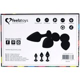 Feelztoys Trodijelni komplet analnih čepova - Bibi, crni | shoptok.hr
