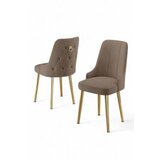 Hanah home set 4 stolice newa cappuccino gold Cene