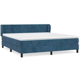 Maison Chic Box spring postelja - Vzmetna postelja z vzmetnico temno modra 160x200 cm žamet SL2303, (21901980) | Shoptok.si