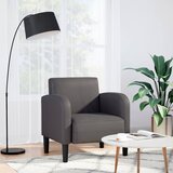 vidaXL Sofa fotelja s naslonima za ruke siva 54 cm umjetna koža Cijene