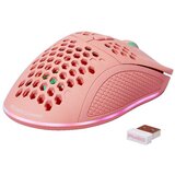 DELTACO GAMING Bežični Miš Ultralight 70g, RGB, SPCP6651, 400-4800 DPI, 1000 Hz, Roza | shoptok.hr