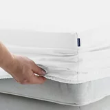  Sleepwise Soft Wonder-Edition elastična plahta za krevet, Bijela