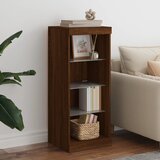  The Living Store Komoda z LED lučkami dimljen rjav hrast 41x37x100 cm - Komoda, (21448353) Cene