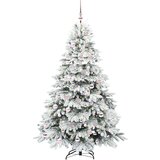 vidaXL Umestno božično drevo med 300 LED Zelena 180 cm PE in PVC | Shoptok.si