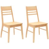  Trpezarijske stolice 2 pcs Prirodna 43 x 54 x 89 cm | Eponuda.ba