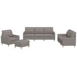  The Living Store Sedežna garnitura 4-delna z blazinami taupe blago - Sedežna Garnitura, (21445391) | Shoptok.si