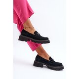 VINCEZA Massive Women's Suede Moccasins Black Neloria | shoptok.hr