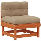  Set lounge namještaja za vrt 15 pcs Vosak smeđa i taupe - Vosak smeđa bor | shoptok.hr