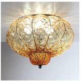  siru-stropna svetiljka sultano 3xE14/40W/230V prečnik 34 cm bež/crna venecijansko staklo | Eponuda.com