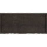  Zidna polica tamnosmeđa 140x60x(2-6) cm od obrađene hrastovine | shoptok.hr