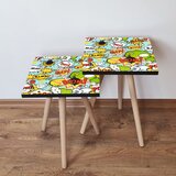 Hanah home Set 2 stočića 2Shp9 Multicolor | ePonuda.com