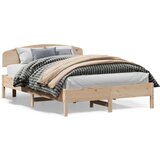  Posteljni okvir z vzglavjem 150x200 cm trdna borovina Cene