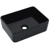 vidaXL Umivalnik 40x30x13 cm keramičen črn | Shoptok.si