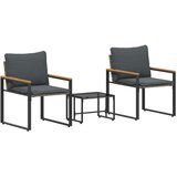  Kompleti pohištva z blazino 3 pcs Siva in temno siva Ratan, (5000301168) | Shoptok.si
