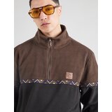 Iriedaily Pulover 'Monte Noe' modra / temno rjava / črna | Shoptok.si