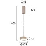  LED luster na sajli DENVER LED/21W/230V bež | Eponuda.com