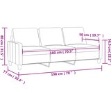  Trosjed crvena boja vina 180 cm od umjetne kože | Eponuda.com