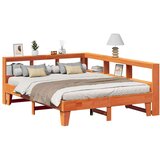  Krevet s regalom za knjige bez madraca 150x200 cm od borovine | shoptok.hr