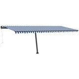  Prostostoječa avtomatska tenda 600x300 cm modra/bela, (20728685) | Shoptok.si