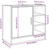 Ormarić za Lavabo - Umivaonik boja hrasta 63x29x55 cm konstruirano drvo | shoptok.hr