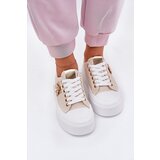 Boto Women's Platform Sneakers With Decorative Detail Beige Annisae | shoptok.hr