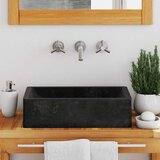  Umivaonik 45 x 30 x 12 cm mramorni visoki sjaj crni | shoptok.hr