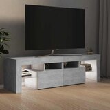 TV ormarić s LED svjetlima siva boja betona 140x36,5x40 cm | shoptok.hr