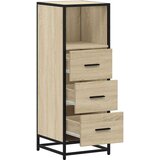 vidaXL Kopalniška omarica sonoma hrast 35x37,5x100 cm inženirski les | Shoptok.si