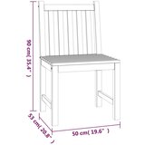  Jedilna garnitura 3-delna trdna tikovina | Shoptok.si