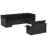  The Living Store Vrtna sedežna garnitura 9-delna z blazinami črn poli ratan - Vrtna Sedežna Garniture, (21451877) | Shoptok.si