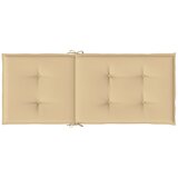  Jastuci za stolice 6 kom prošarano bež 120x50x4 cm od tkanine | shoptok.hr
