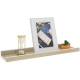  Stenske police 4 kosi bele in sonoma hrast 40x9x3 cm, (20765052) | Shoptok.si