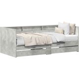  Dnevni krevet s ladicama Siva 90 x 200 cm Konstruirano drvo | shoptok.hr