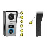 VIRONE CETI VDP-60FHD – Video portafon 7" Full HD s dotiknim zaslonom in RFID čitalnikom | Shoptok.si