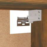 vidaXL garderobna omara dimljeni hrast 100x32,5x35 cm konstruiran les | Shoptok.si