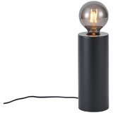 QAZQA Moderna namizna svetilka črna 24 cm - Cylinder | Shoptok.si