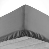 Douceur d intérieur Antracitno siva pamučna plahta s gumom 180x200 cm Lina – | shoptok.hr