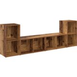  Set TV komoda s policom s pohranom 4 pcs Staro drvo 72 x 35 x 36.5 cm | shoptok.hr